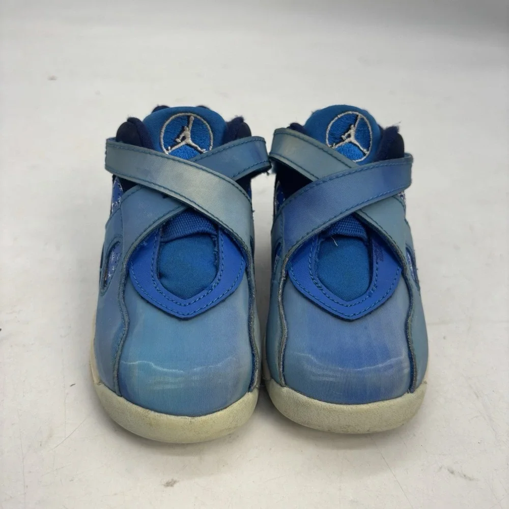 Nike Air Jordan Retro 8 Snow Flake Blizzard Shoes Infant 8C 305360 400 Blue